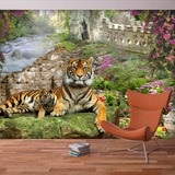 Wall Murals: Tiger with its Calf 2