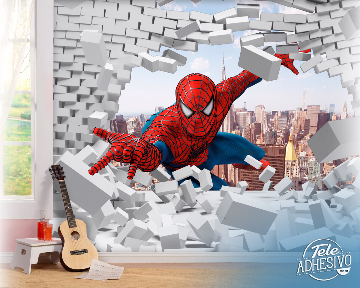 Wall Murals: Spiderman Wall Breaker