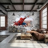 Wall Murals: Spiderman Breaking Through 12