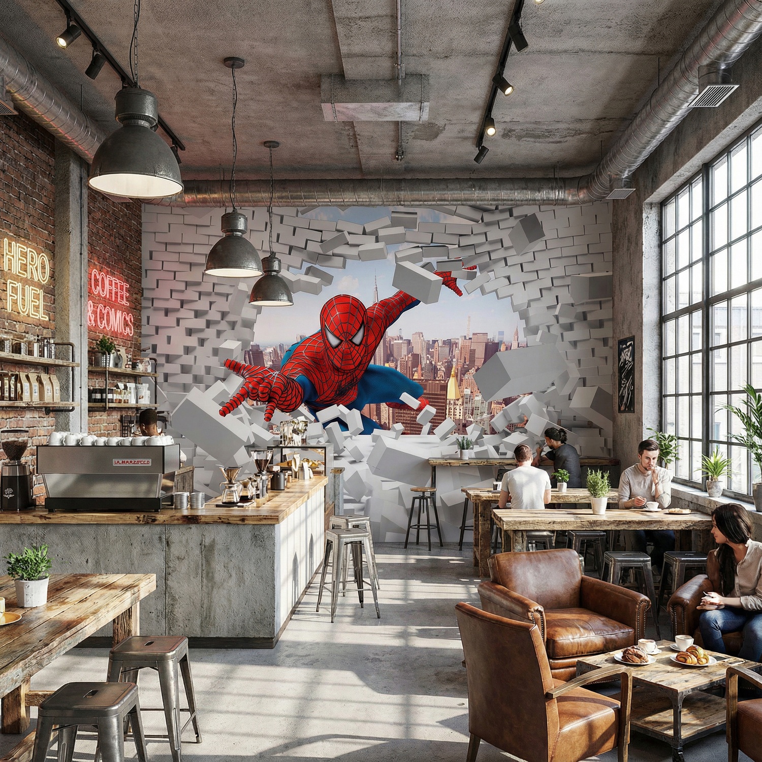 Wall Murals: Spiderman Wall Breaker
