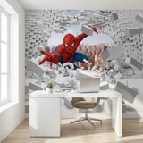 Wall Murals: Spiderman Breaking Through 4