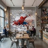 Wall Murals: Spiderman Breaking Through 6