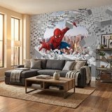 Wall Murals: Spiderman Breaking Through 8