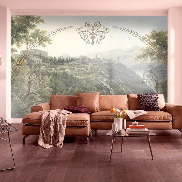 Wall Murals: Tuscany Italian Village