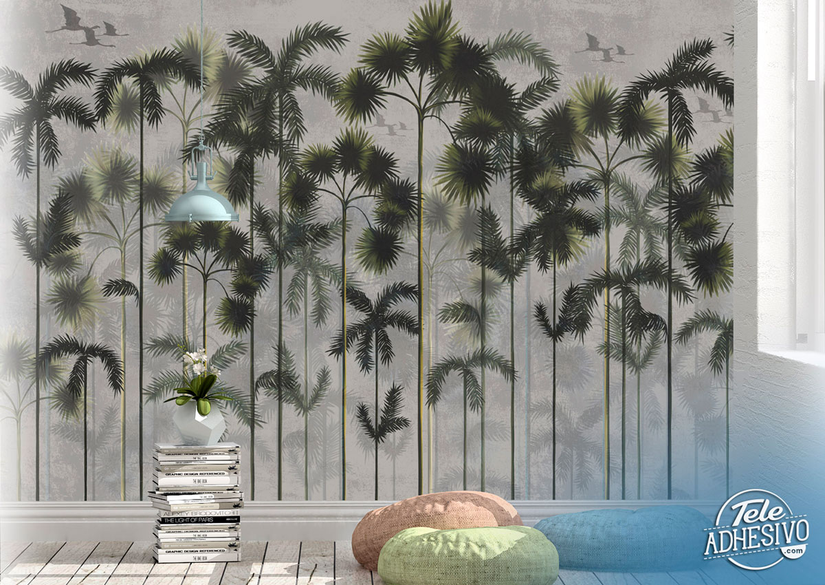 Wall Murals: Washingtonia Robustas Palms