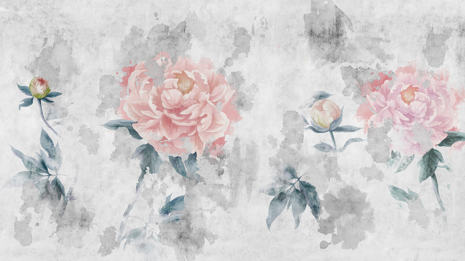 Wall Murals: Painted Roses