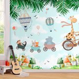 Wall Murals: Giraffe and Friends Playing 2