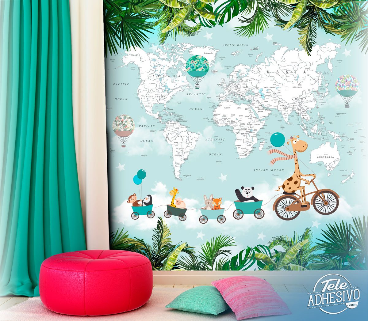 Wall Murals: Friends Travel the World