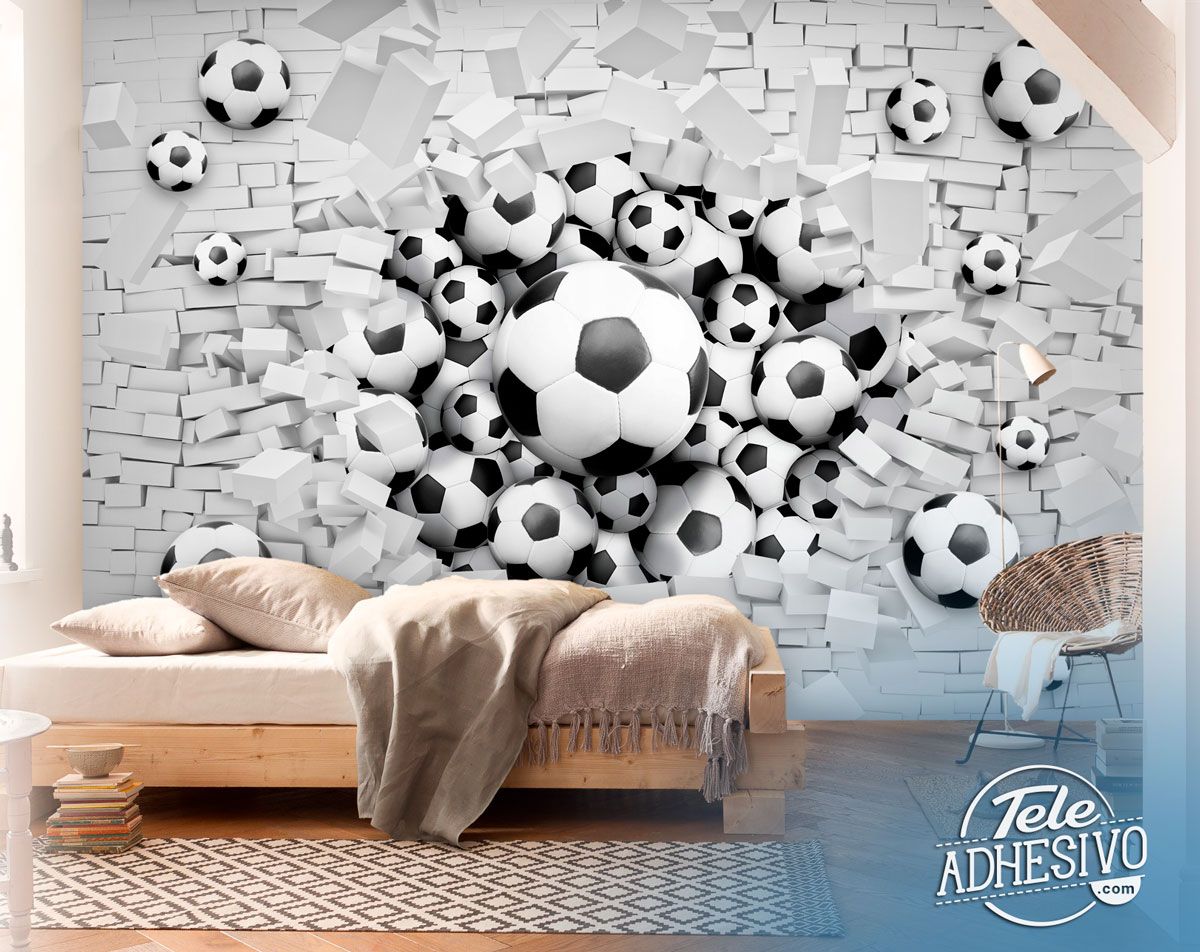 Wall Murals: Football Balls