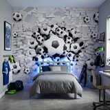 Wall Murals: Football Balls 4