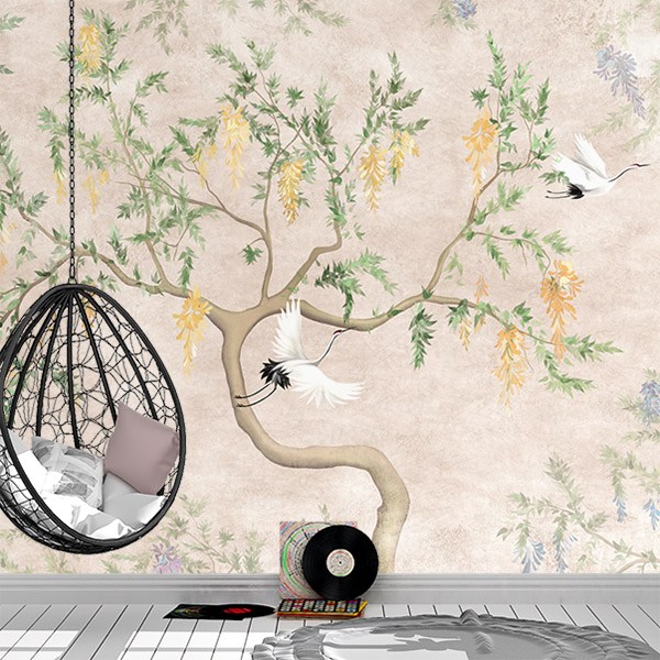 Wall Murals: Tree with Birds
