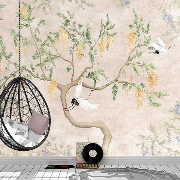 Wall Murals: Tree with Birds 0