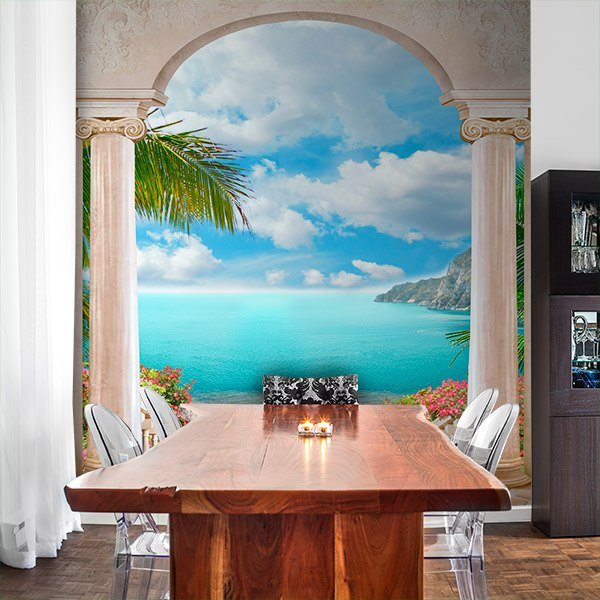 Wall Murals: Porch on the Beach