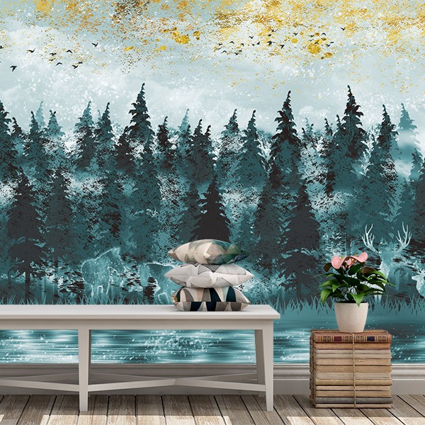 Wall Murals: Painted Trees