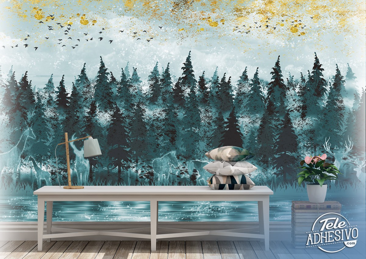 Wall Murals: Painted Trees