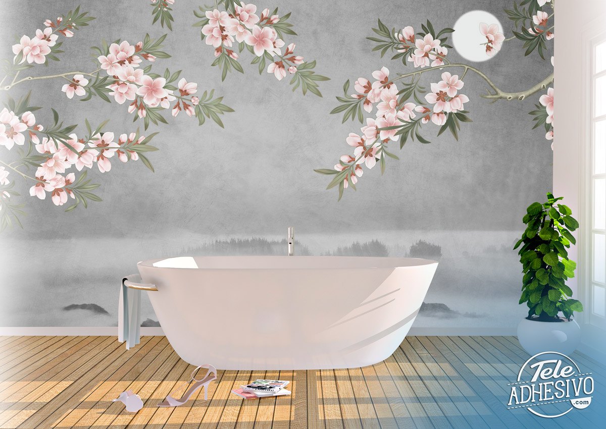 Wall Murals: Almond Blossom in the Night