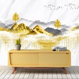 Wall Murals: Golden Landscape 2