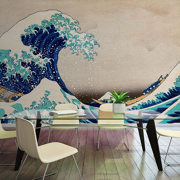 Wall Murals: The Great Wave of Kanagawa