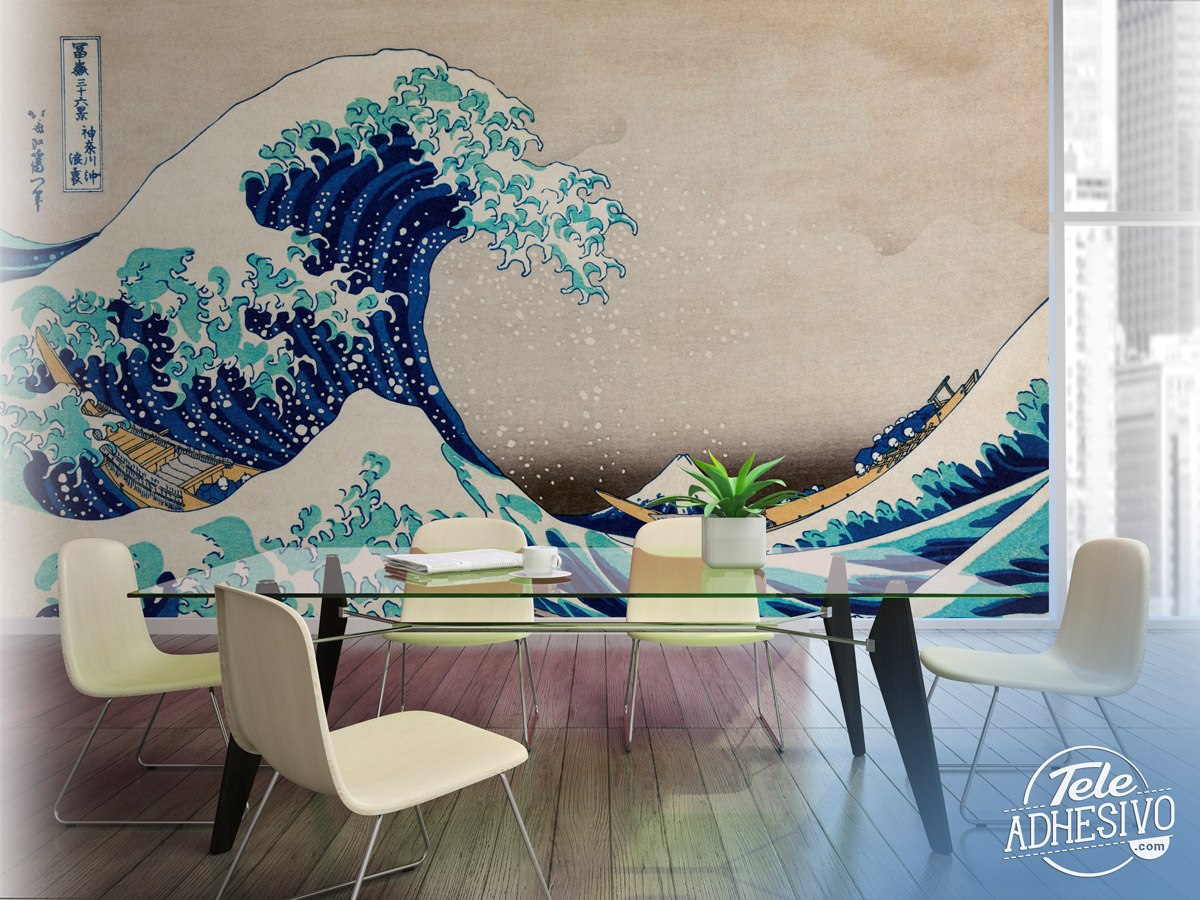 Wall Murals: The Great Wave of Kanagawa