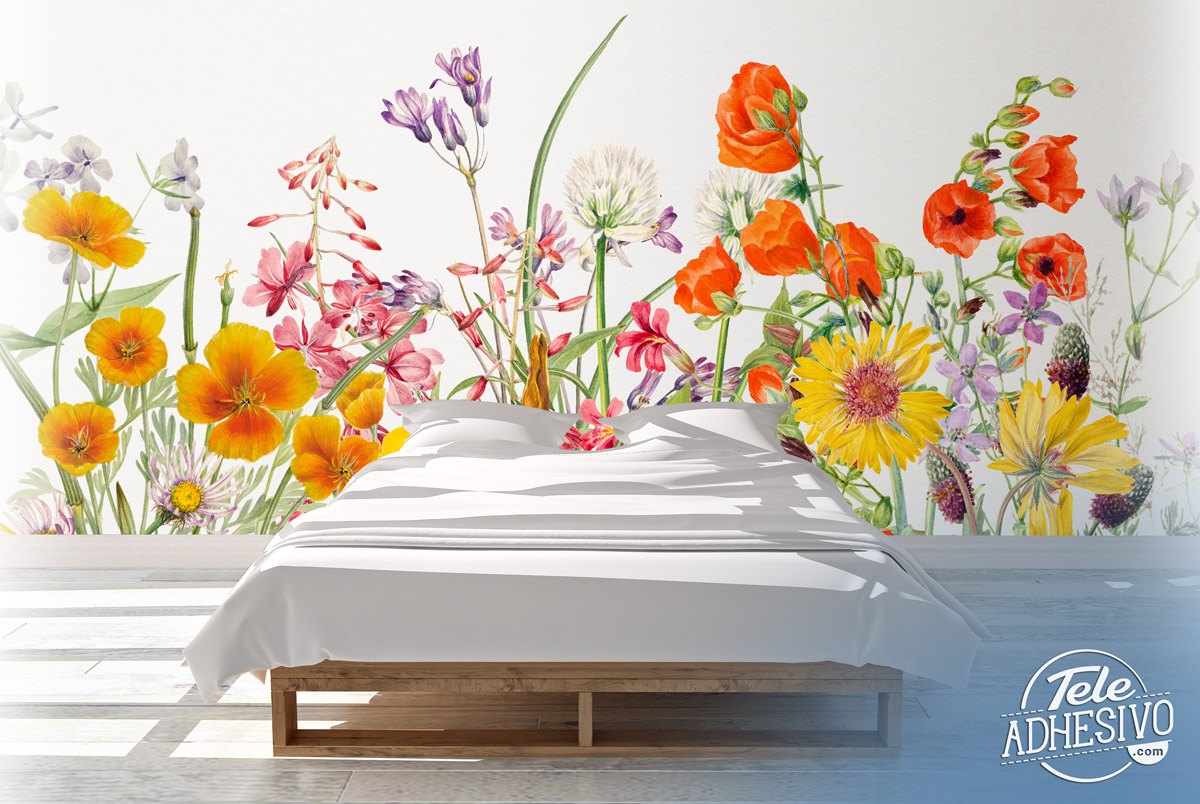 Wall Murals: Wild Flowers