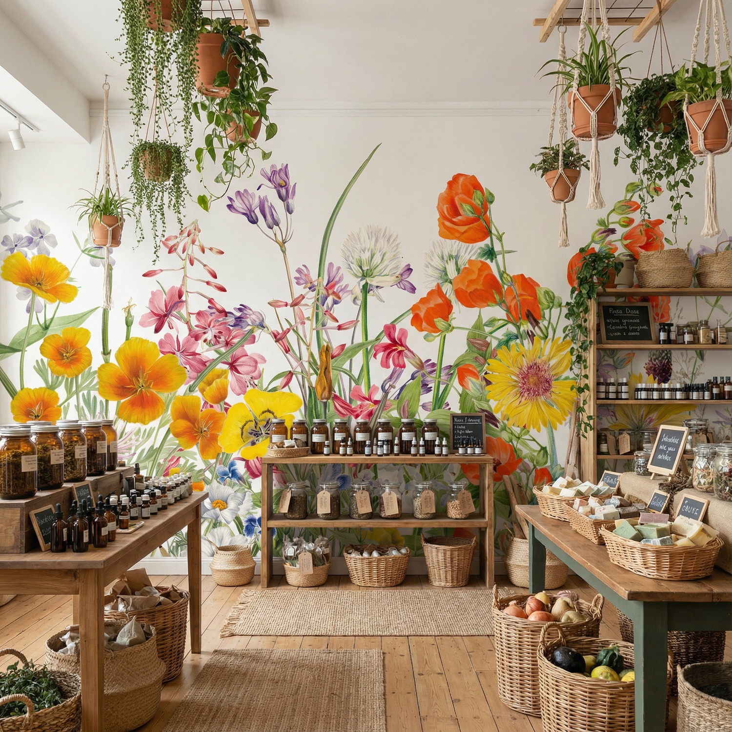 Wall Murals: Wild Flowers