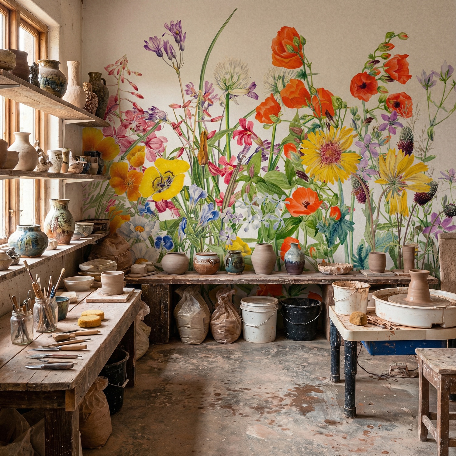Wall Murals: Wild Flowers