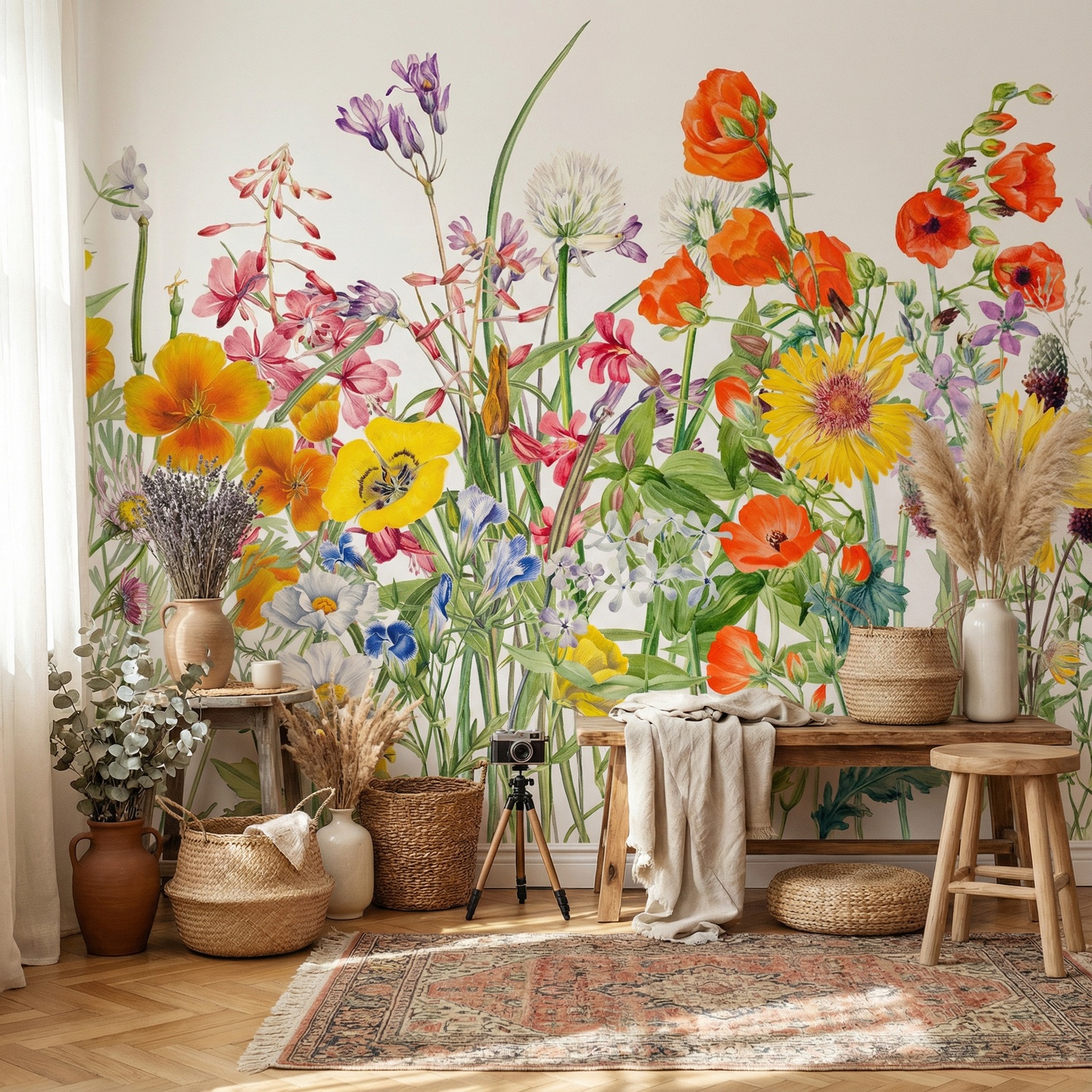 Wall Murals: Wild Flowers