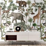Wall Murals: Collage Animals 2