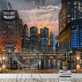 Wall Murals: Sunset in the Big City 2