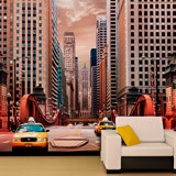 Wall Murals: Taxis in the Big City 2
