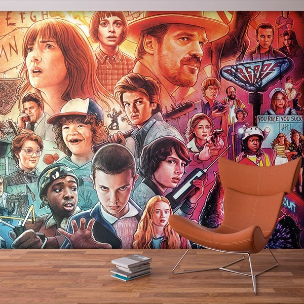 Wall Murals: Stranger Things Drawing 0