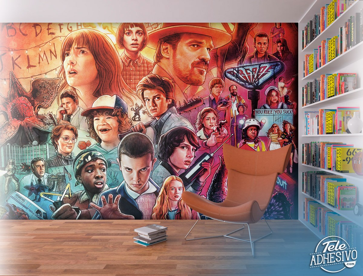 Wall Murals: Stranger Things Drawing