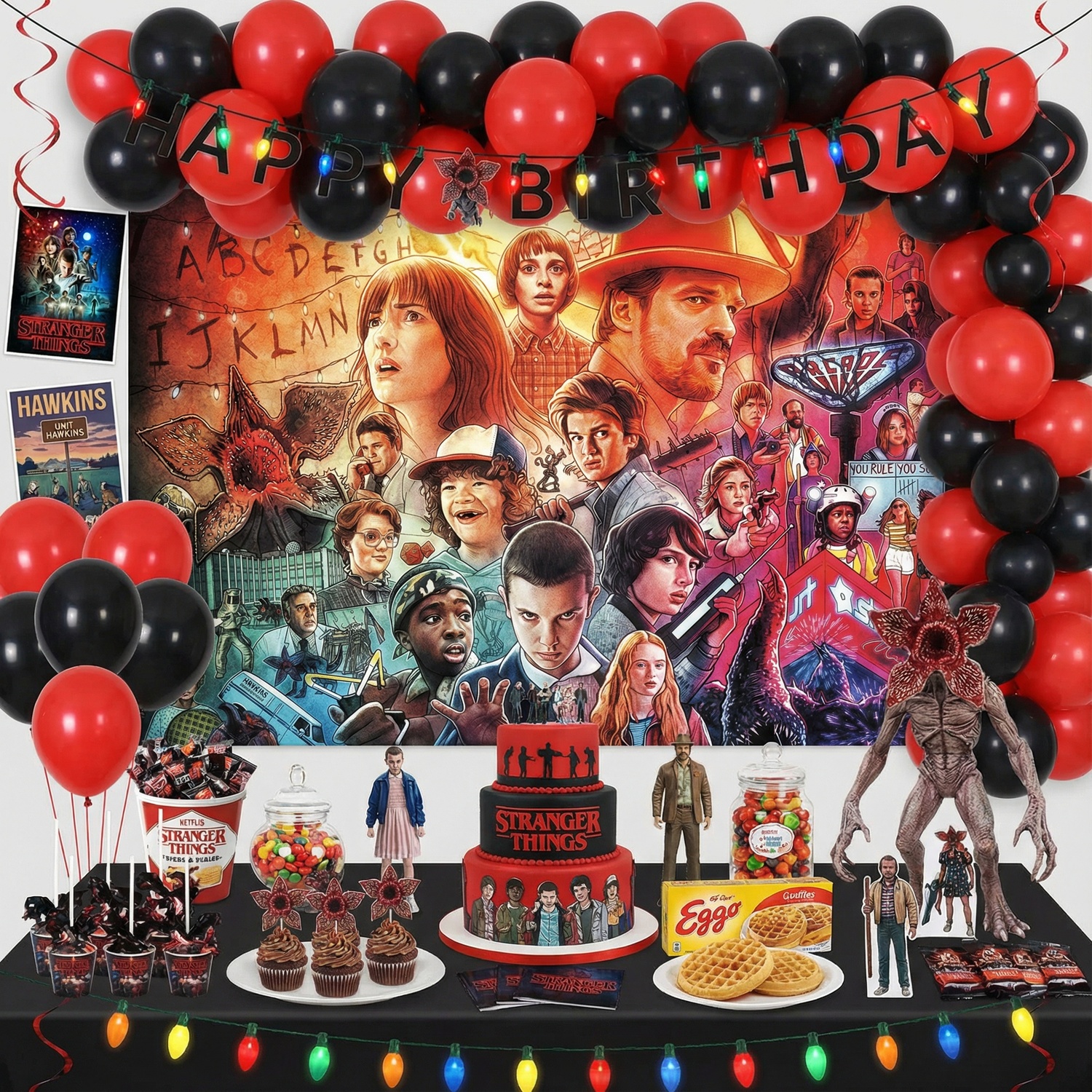 Wall Murals: Stranger Things Drawing