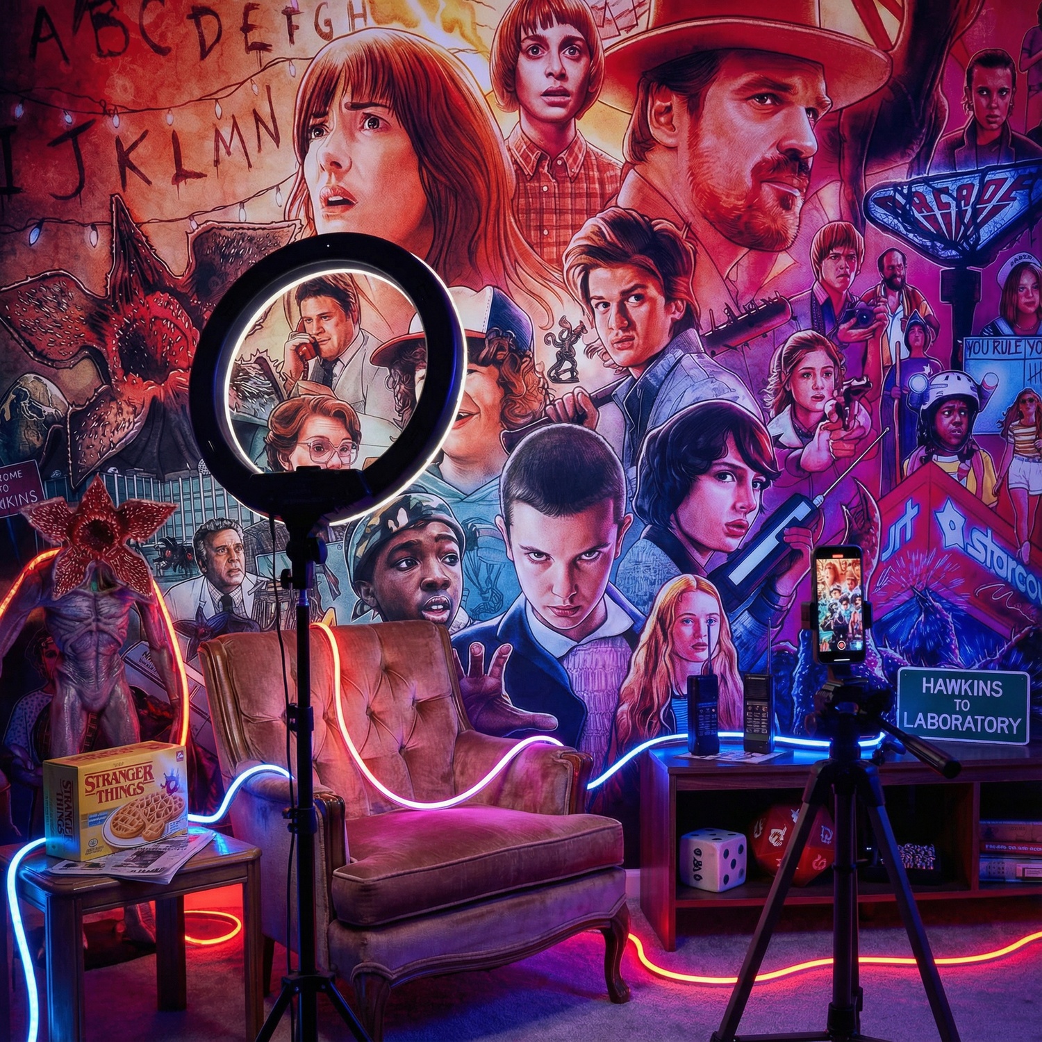 Wall Murals: Stranger Things Drawing