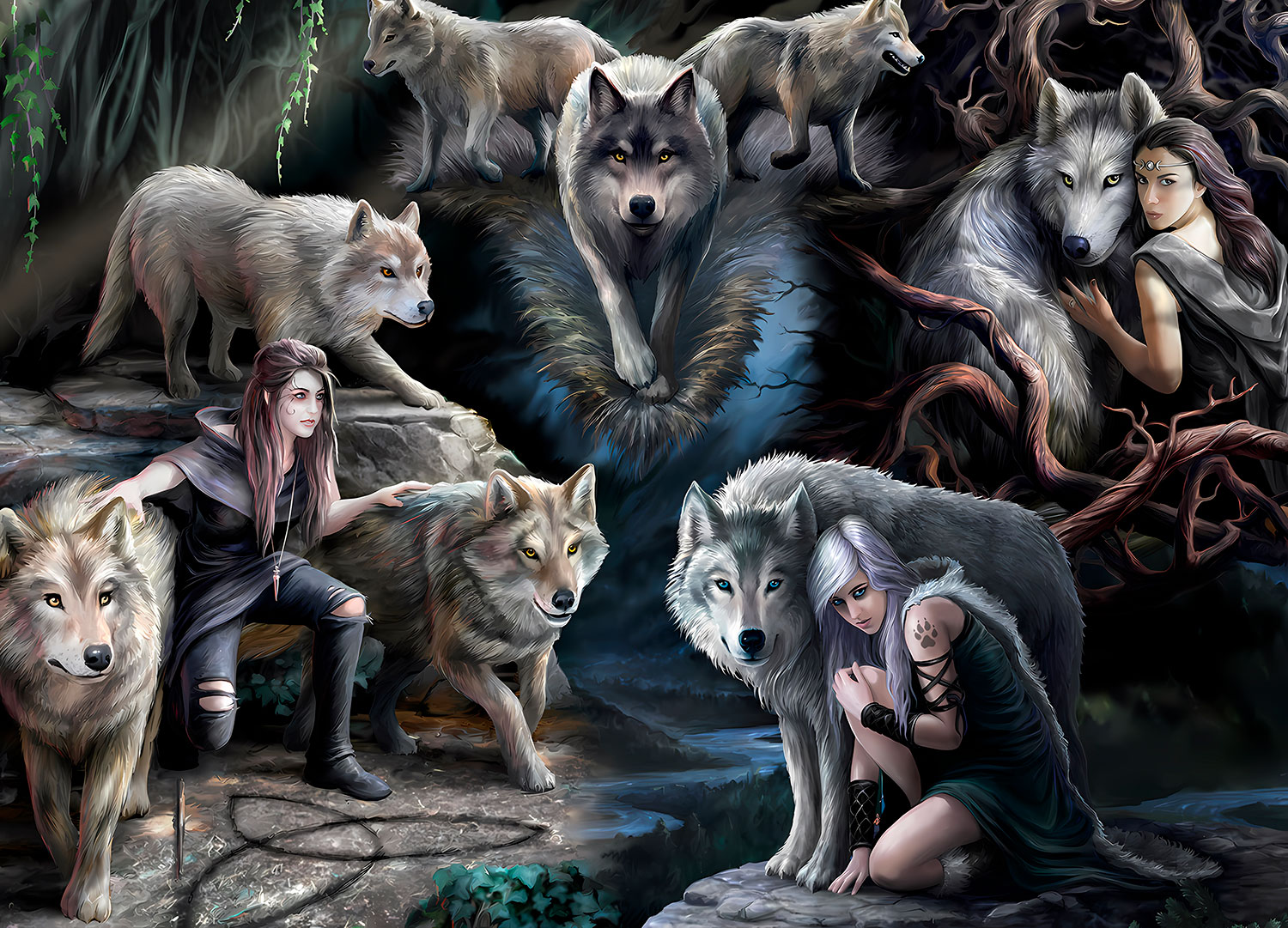 Wall Murals: Wolf pack