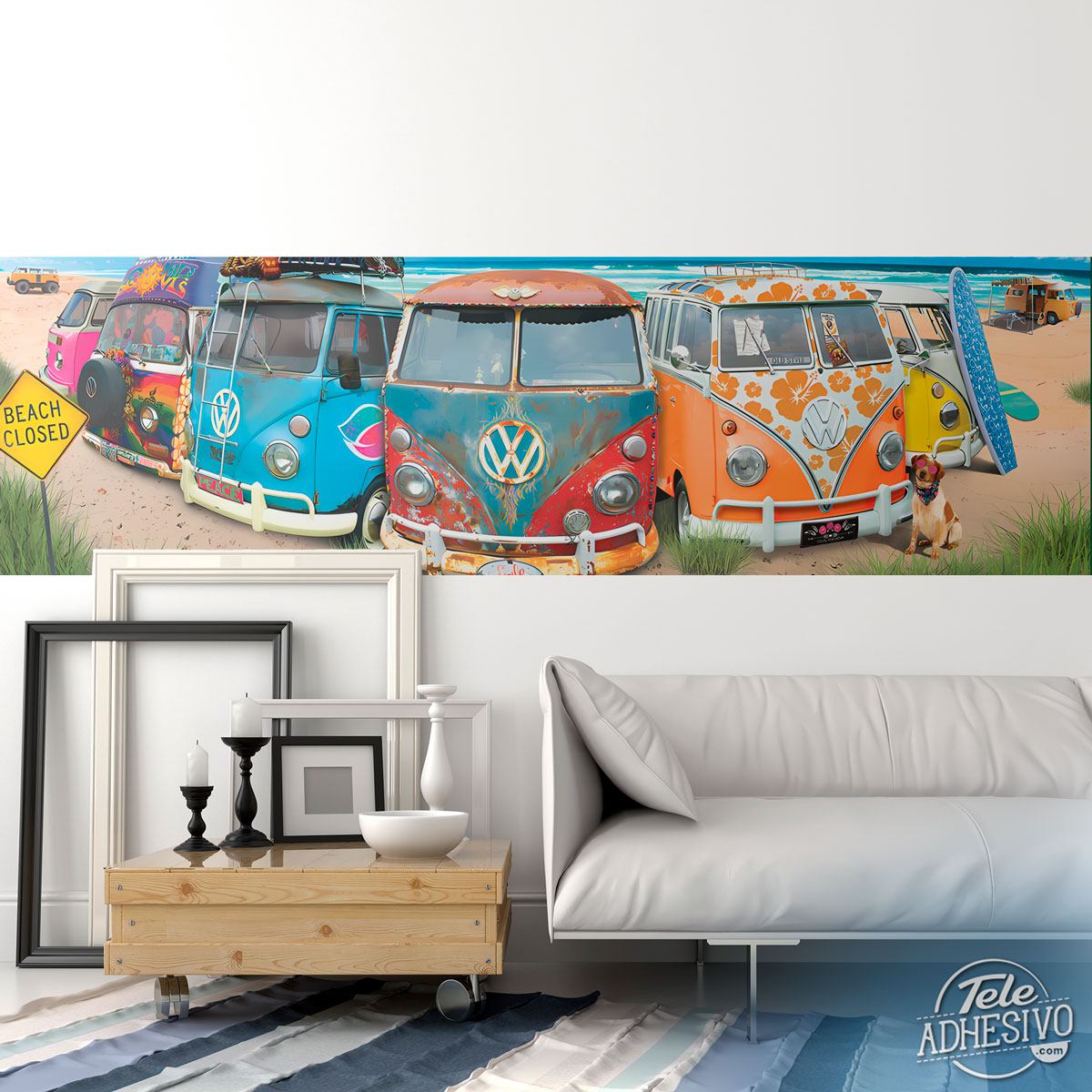 Wall Murals: Surf vans