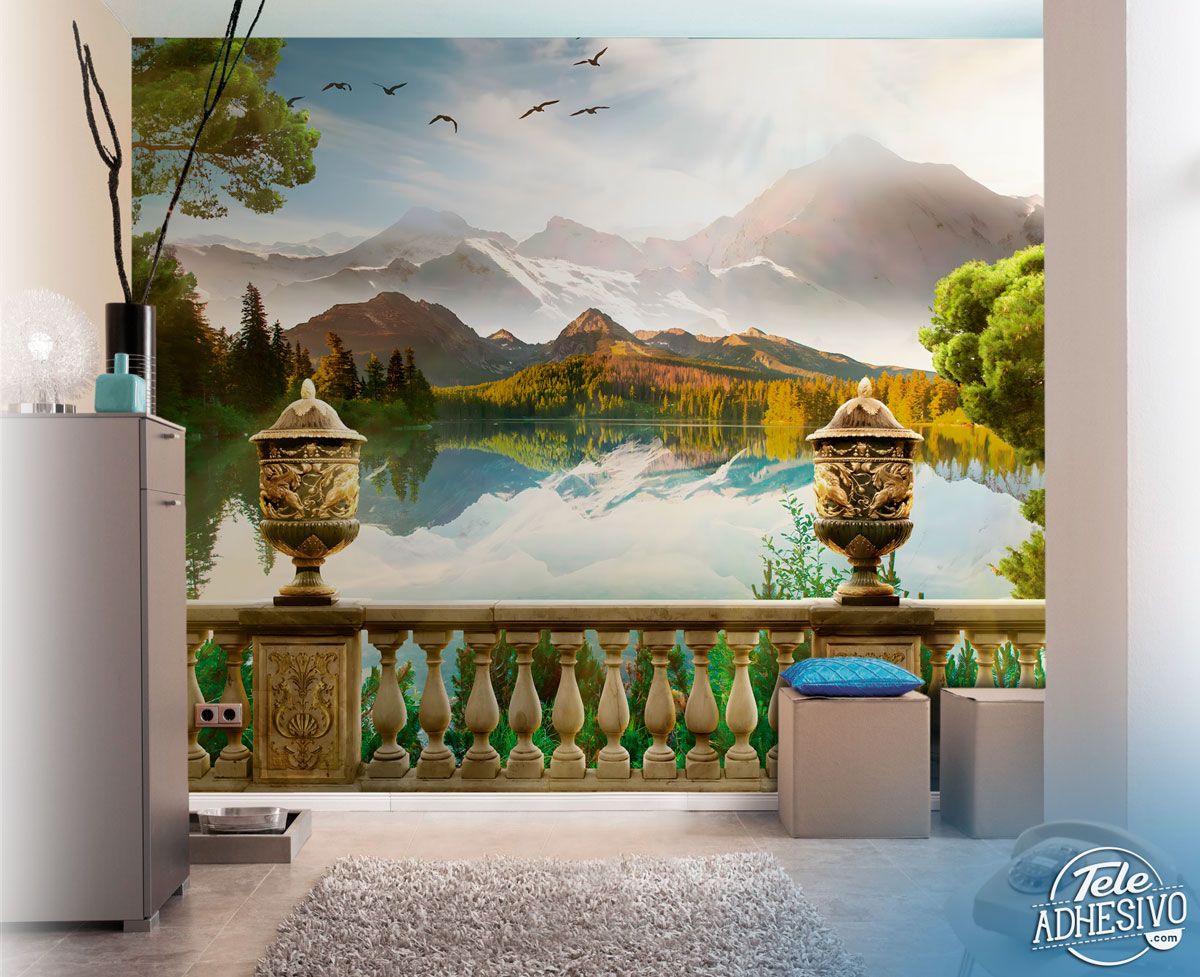 Wall Murals: Mountains and lake