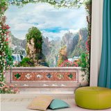 Wall Murals: Terrace towards the mountains 2