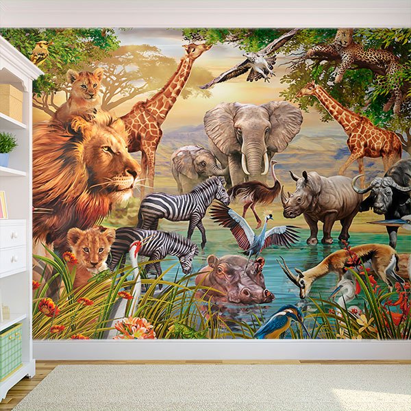 Wall Murals: Jungle Animals II