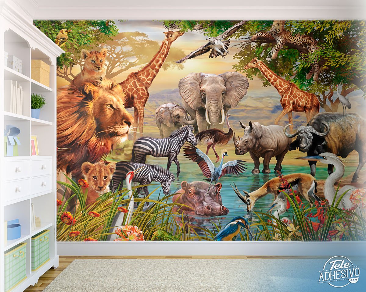 Wall Murals: Jungle Animals II