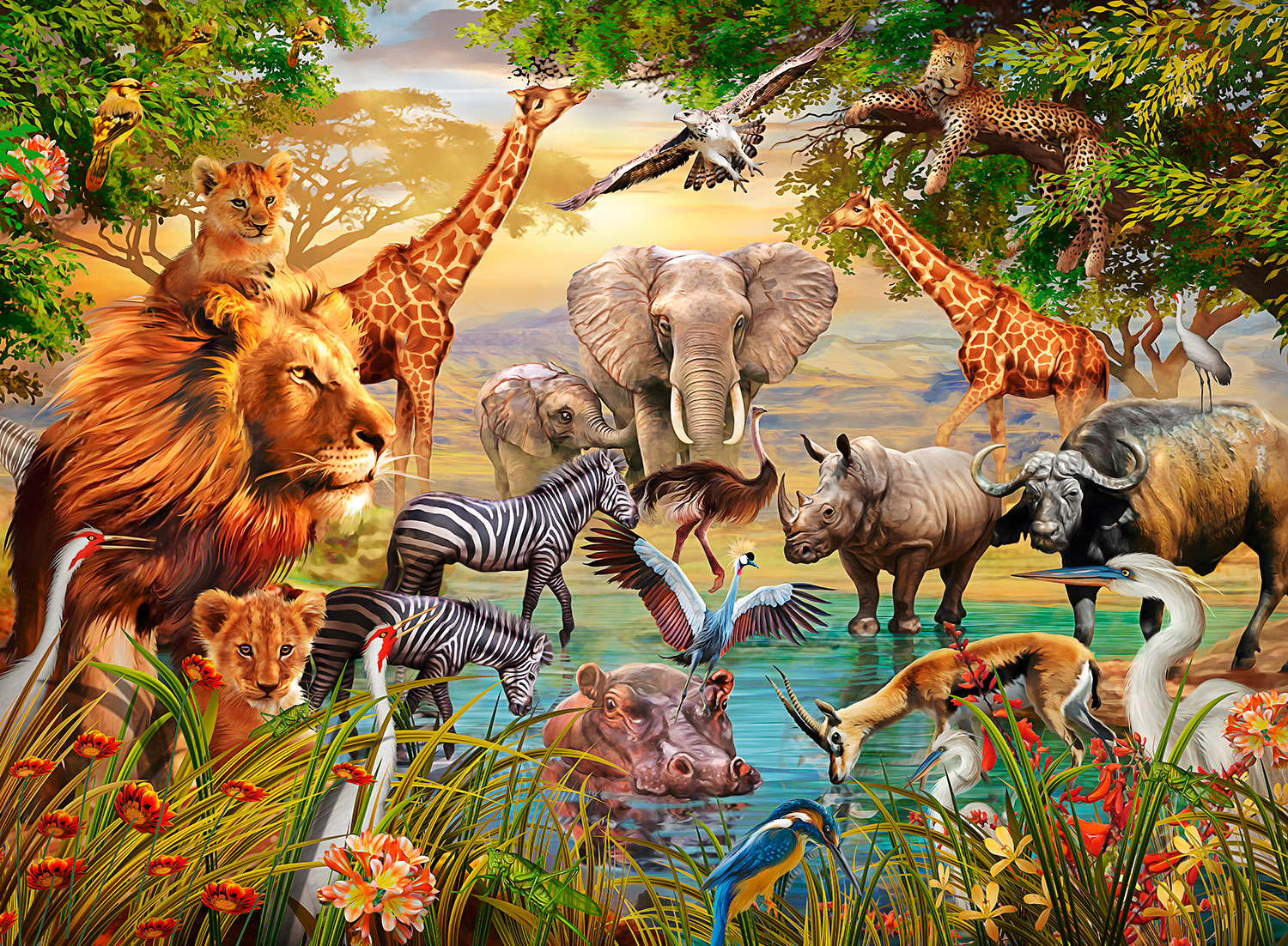 Wall Murals: Jungle Animals II