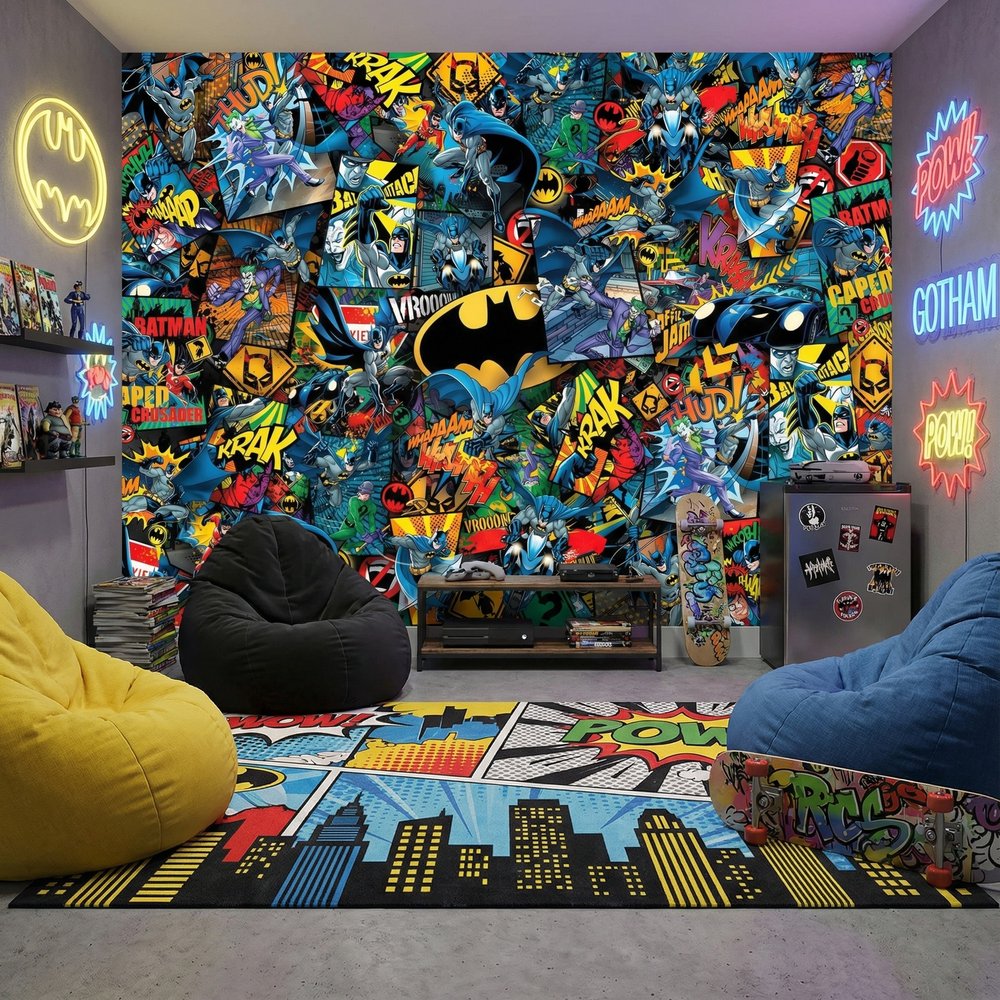 Wall Murals: Batman Comic Wall Mural