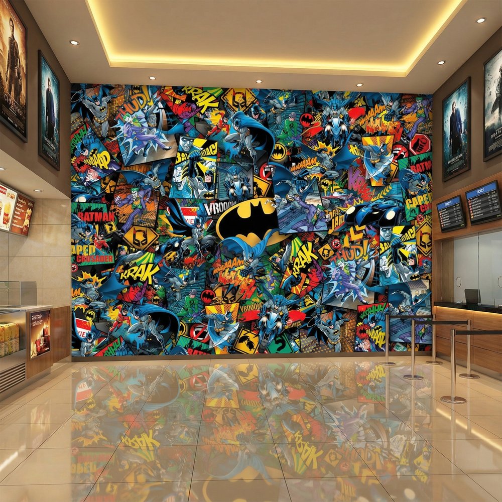 Wall Murals: Batman Comic Wall Mural