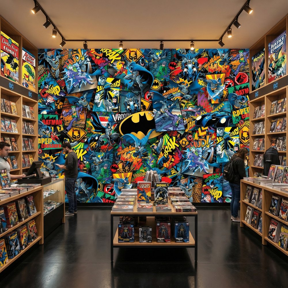 Wall Murals: Batman Comic Wall Mural