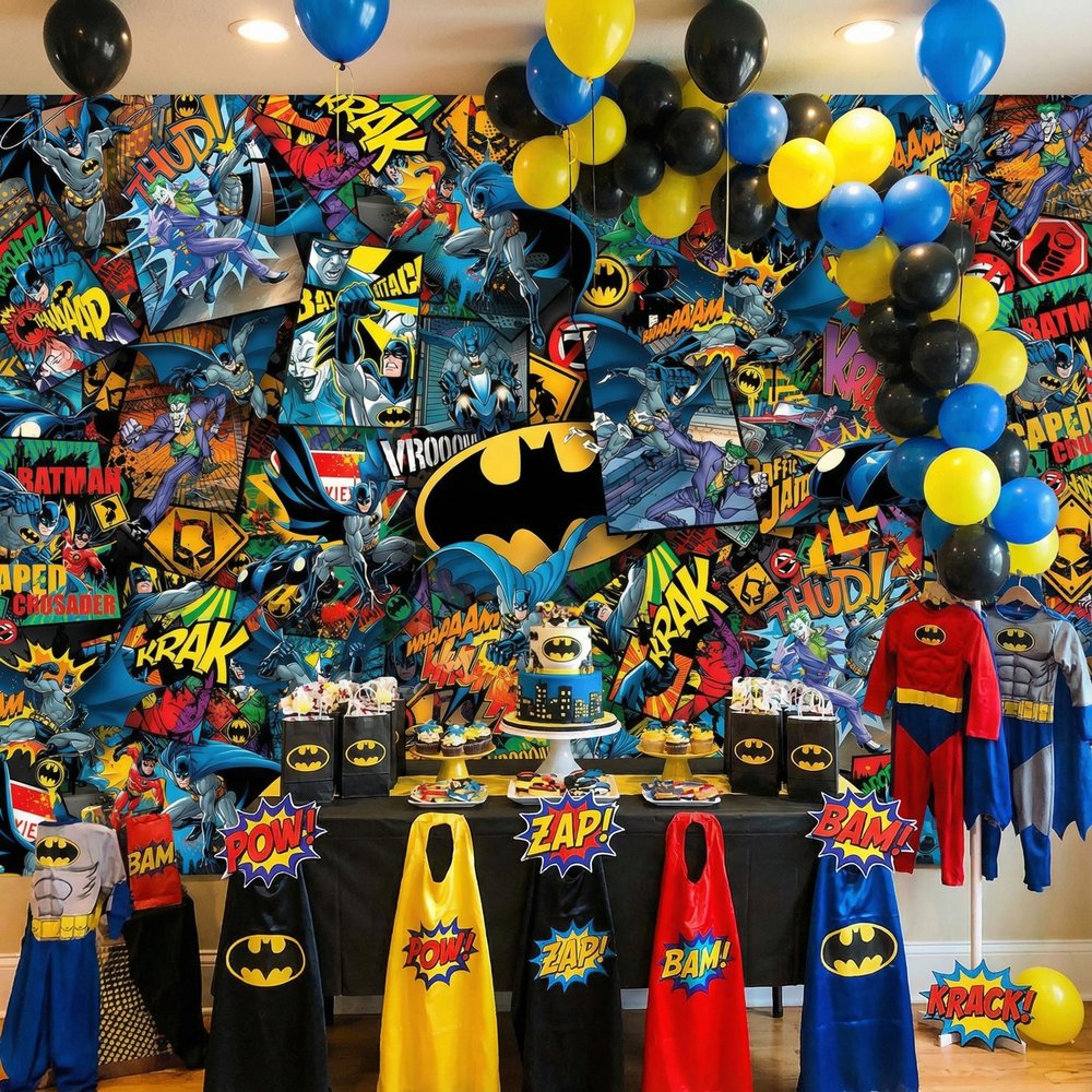 Wall Murals: Batman Comic Wall Mural
