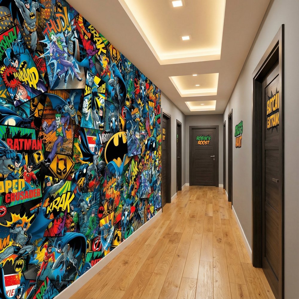 Wall Murals: Batman Comic Wall Mural
