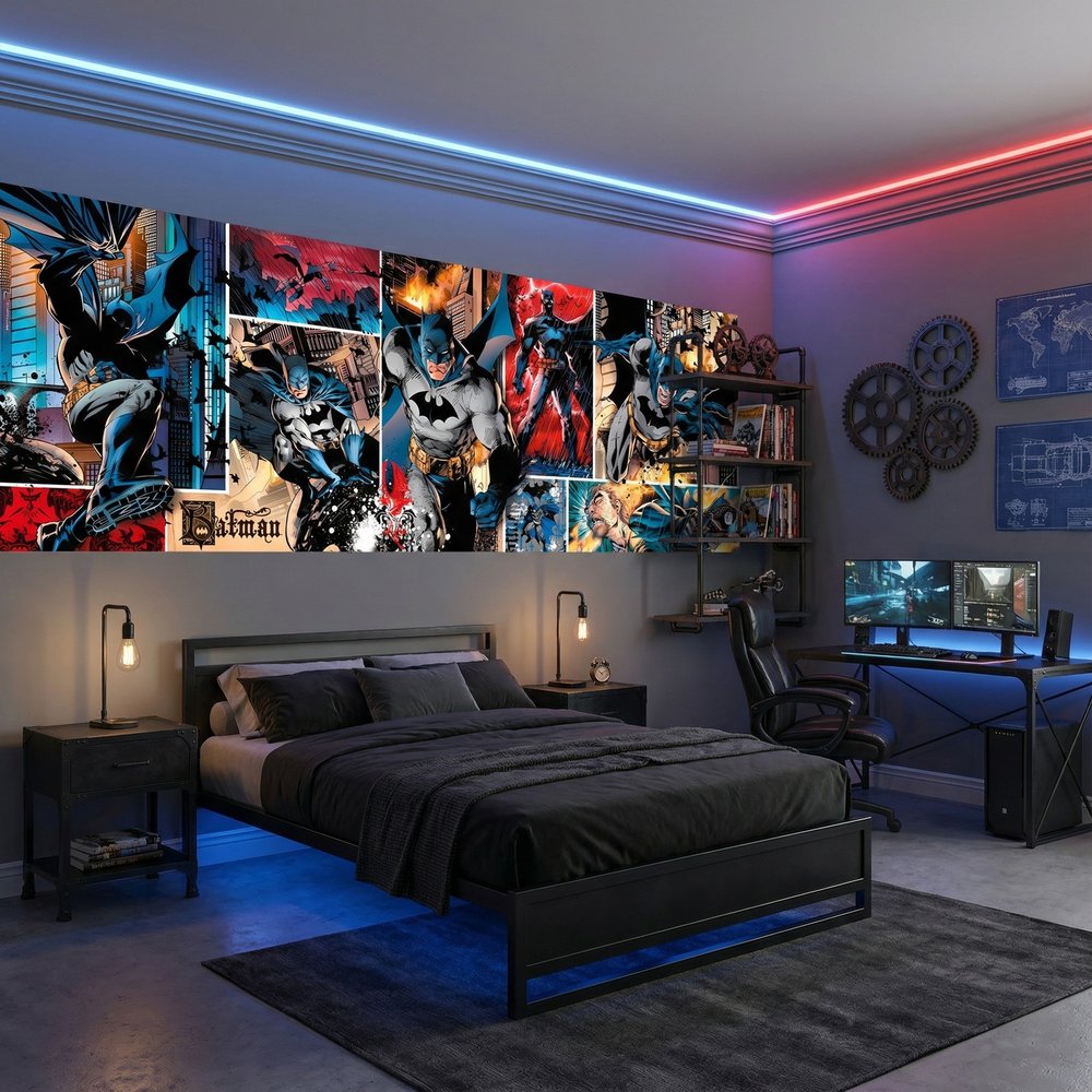 Wall Murals: Batman Comic Mural