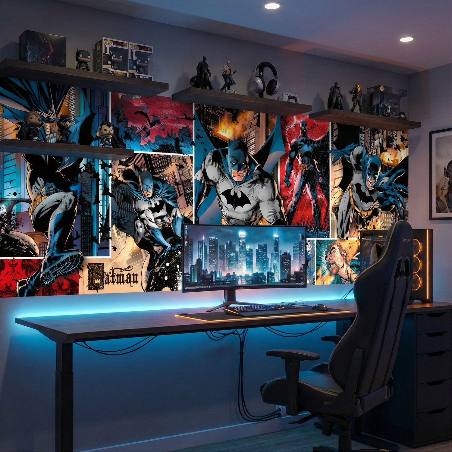 Wall Murals: Collage Batman