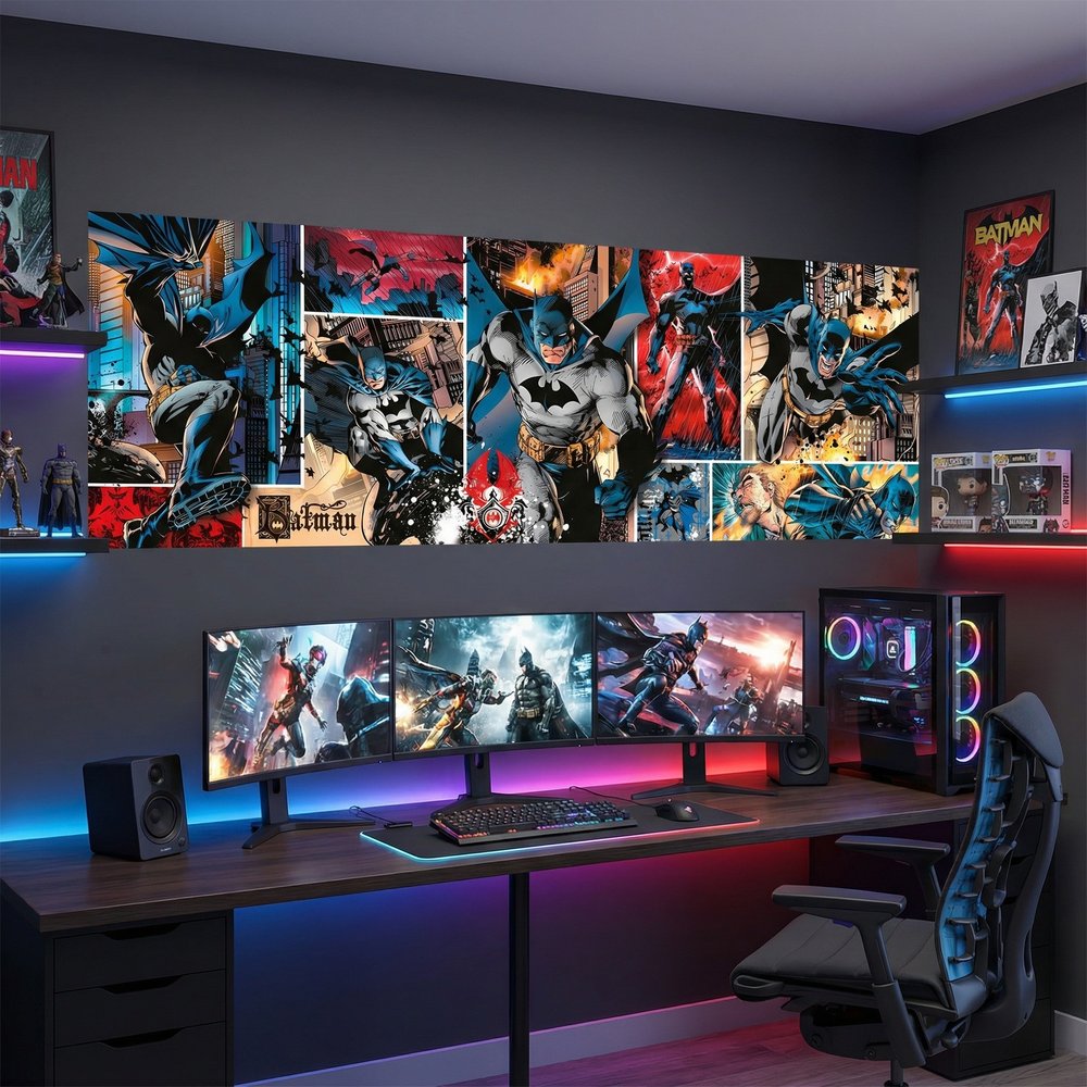 Wall Murals: Batman Comic Mural