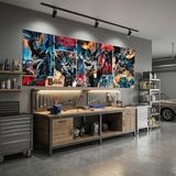 Wall Murals: Batman Comic Mural 6